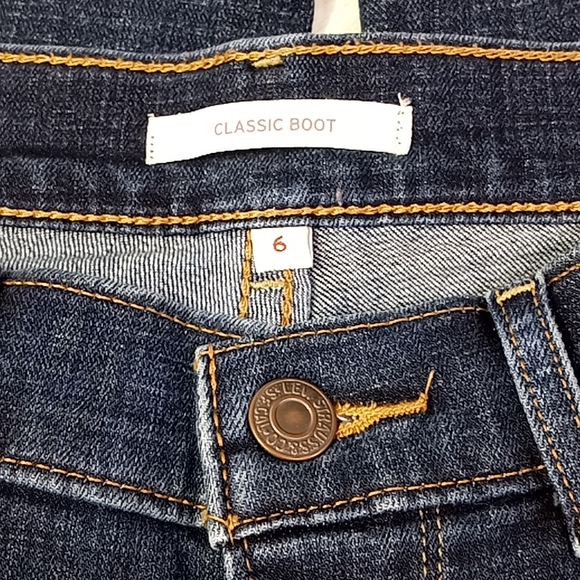 Levi's Classic Boot Mid-Rise Blue Jeans Size 6M - Picture 9 of 16